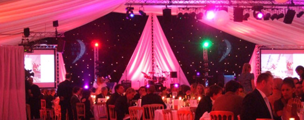 Setting the mood at a company awards ceremony