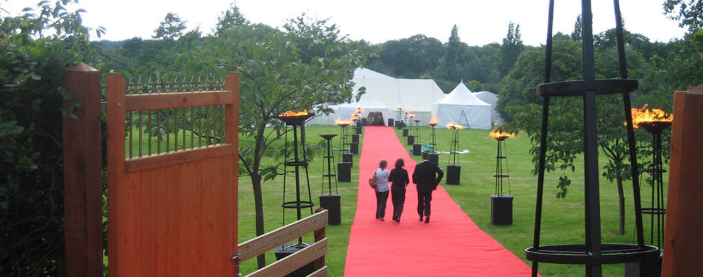 Grand entrance for a corporate do